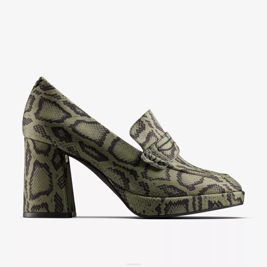 Clarks Moteriškas martine rožių marmuras 2 H2XV218 žalia tekstilė