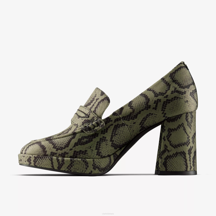 Clarks Moteriškas martine rožių marmuras 2 H2XV218 žalia tekstilė