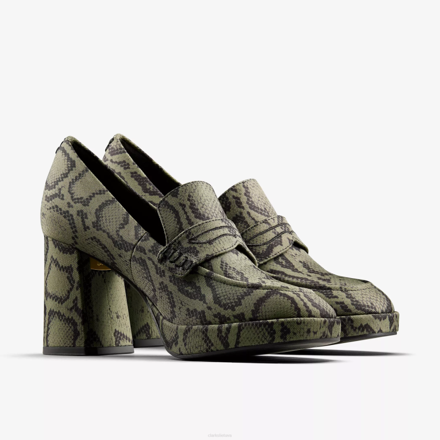 Clarks Moteriškas martine rožių marmuras 2 H2XV218 žalia tekstilė