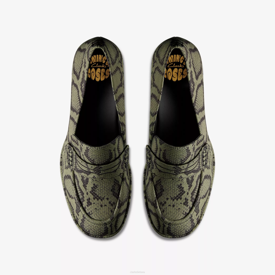 Clarks Moteriškas martine rožių marmuras 2 H2XV218 žalia tekstilė