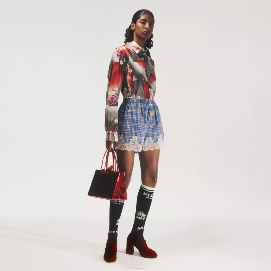 Clarks Moteriškas martine rožių marmuras 2 H2XV220 jaučio kraujo tekstilė