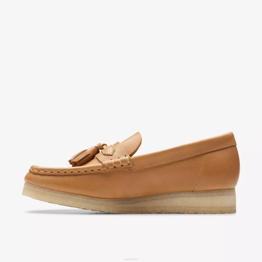 Clarks Wallabee loafer H2XV240 vidutinio įdegio oda