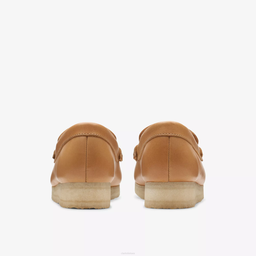 Clarks Wallabee loafer H2XV240 vidutinio įdegio oda