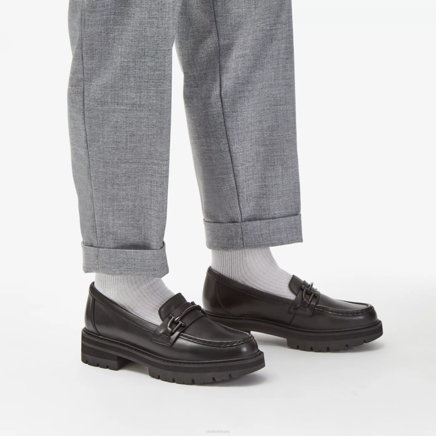 Clarks orianna šiek tiek H2XV222 juoda oda