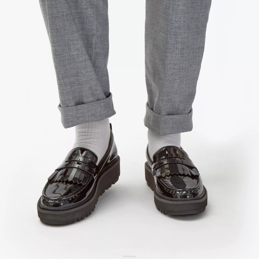 Clarks orianna loafer H2XV207 juoda lakuota oda