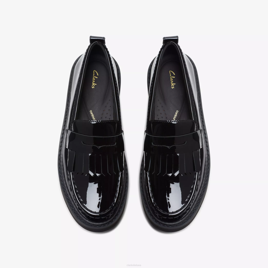 Clarks orianna loafer H2XV207 juoda lakuota oda