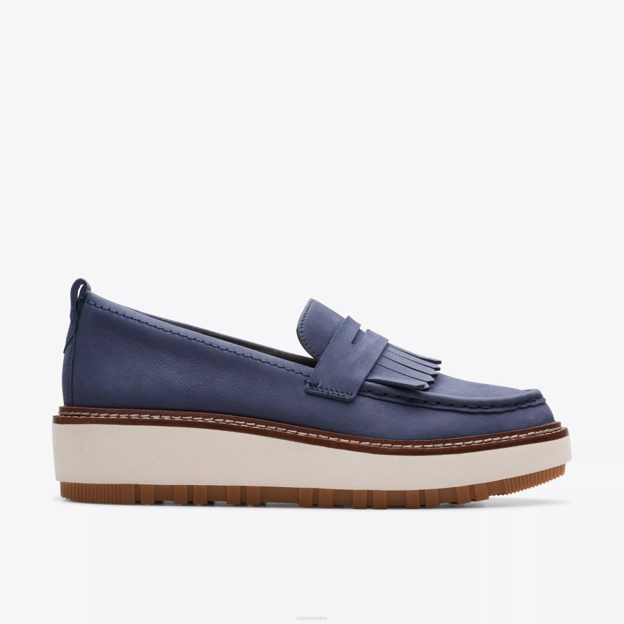 Clarks orianna loafer H2XV210 jūrinis nubukas