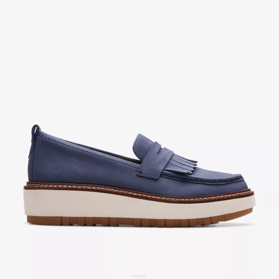 Clarks orianna loafer H2XV210 jūrinis nubukas