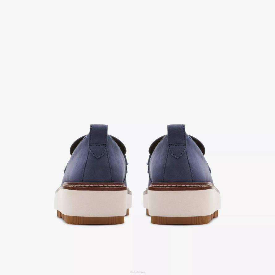 Clarks orianna loafer H2XV210 jūrinis nubukas