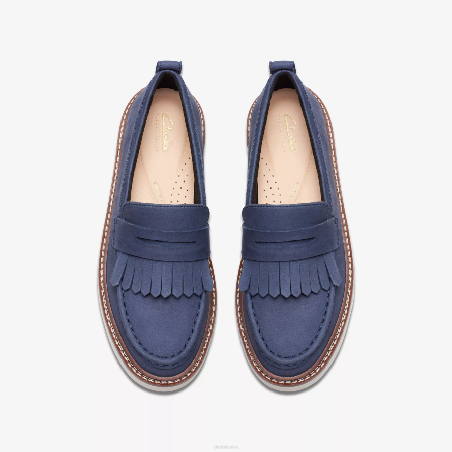 Clarks orianna loafer H2XV210 jūrinis nubukas