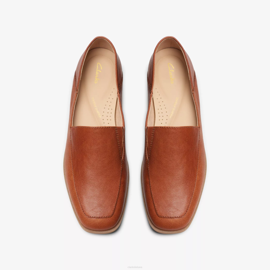 Clarks sarafyna freva H2XV188 tamsiai rudos spalvos oda