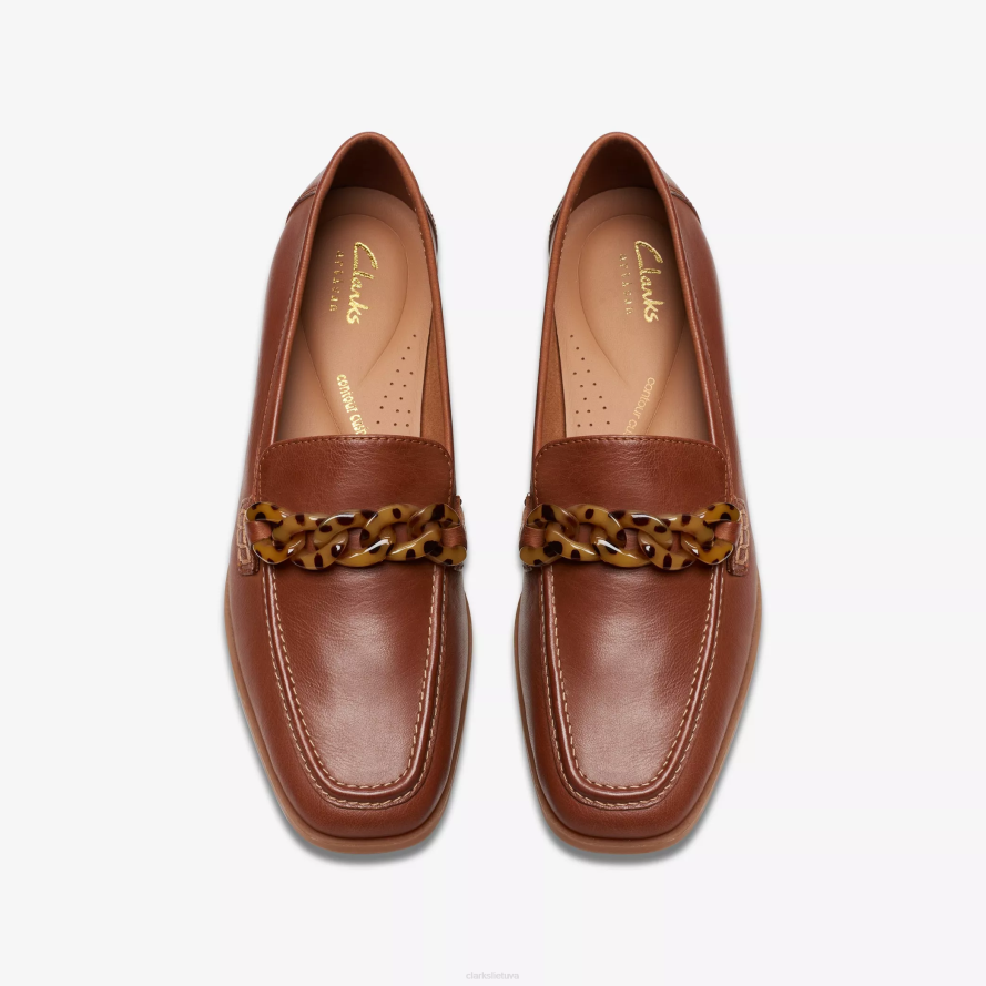 Clarks sarafyna rainelė H2XV229 rudos odos