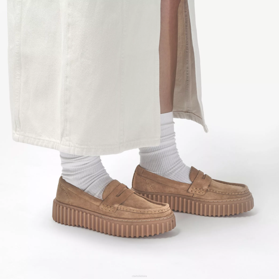 Clarks torhill centas H2XV190 šviesiai įdegio zomša