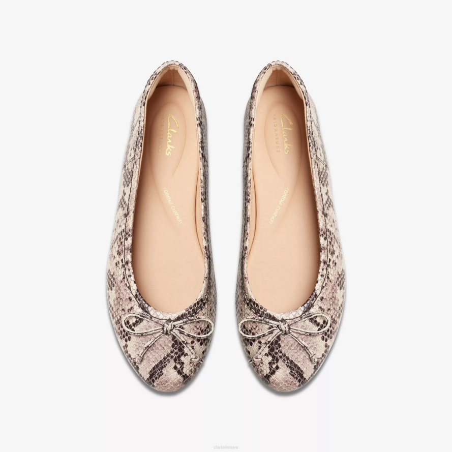 Clarks fawna lelija H2XV255 gyvatės atspaudas