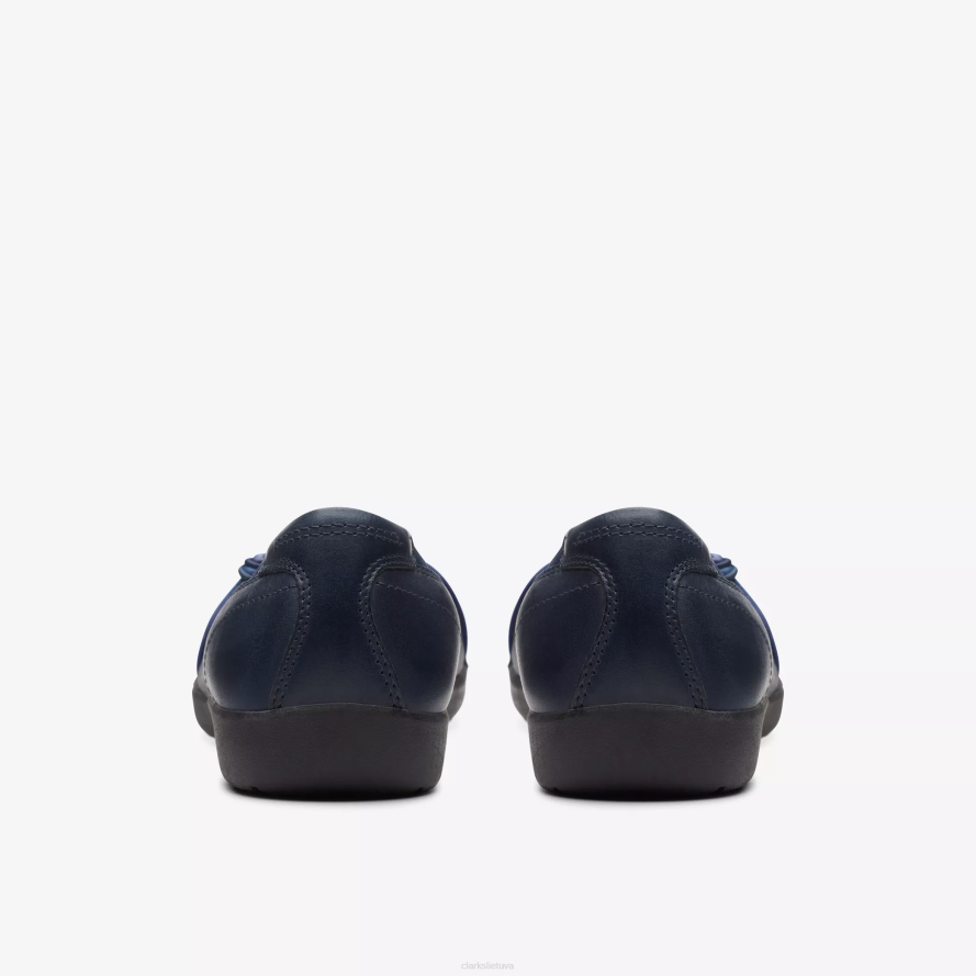 Clarks pieva rae H2XV305 tamsiai mėlyna oda