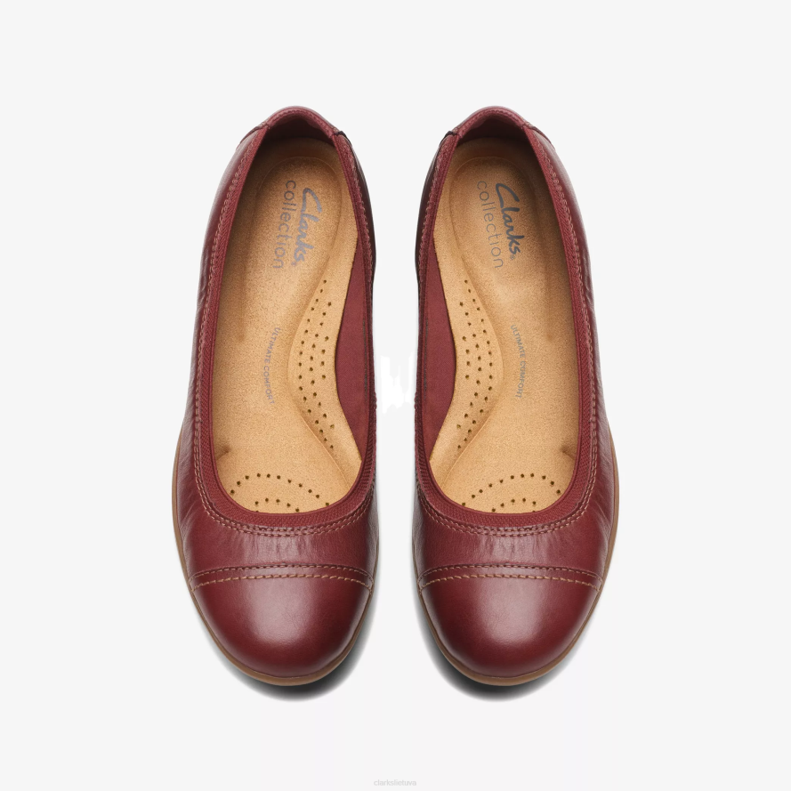 Clarks pievos opalas H2XV295 kaštonų oda