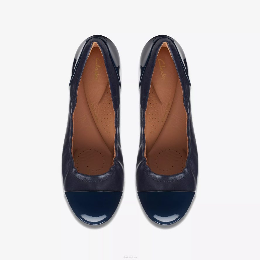 Clarks rena džiazas H2XV262 tamsiai mėlyna oda