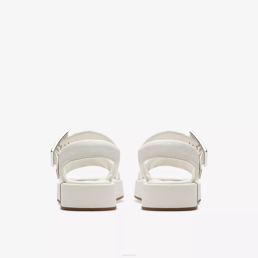 Clarks Alda dirželis H2XV132 beveik baltos odos