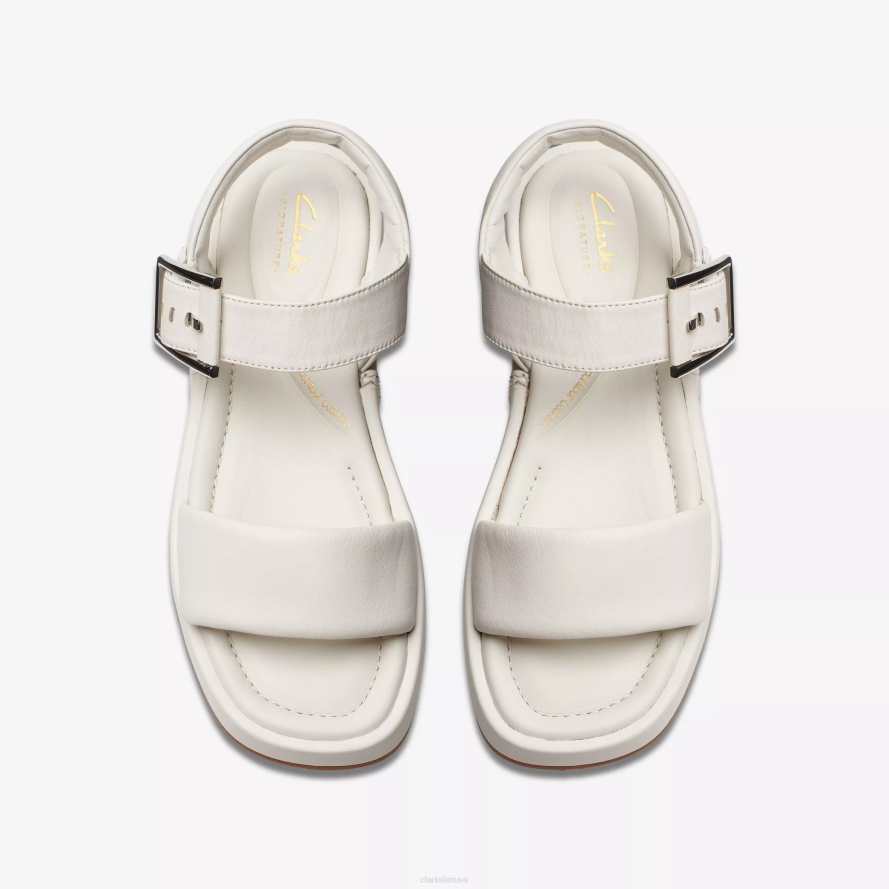 Clarks Alda dirželis H2XV132 beveik baltos odos