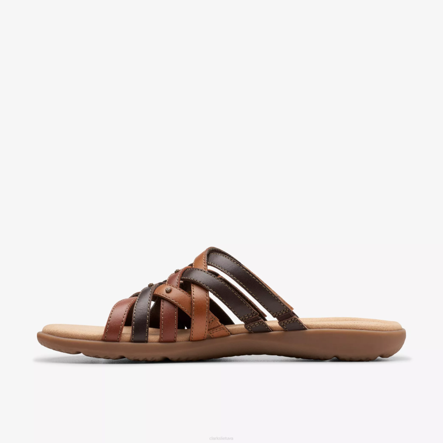 Clarks Elizabelle Rio H2XV94 ruda daugiaspalvė