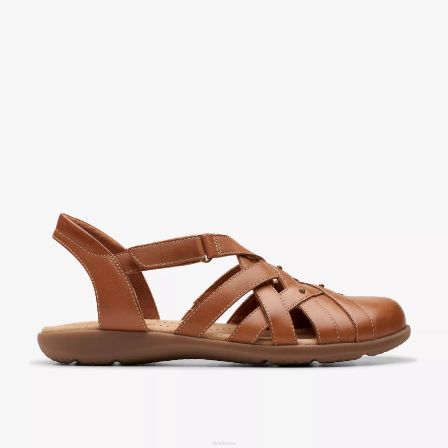 Clarks Elizabelle jūra H2XV91 rudos odos