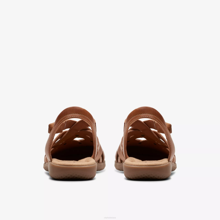 Clarks Elizabelle jūra H2XV91 rudos odos