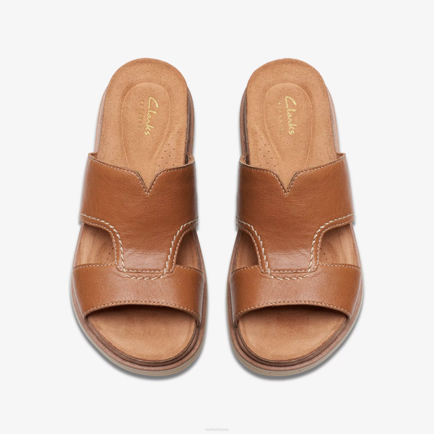 Clarks arwell pasivaikščiojimas H2XV18 rudos odos