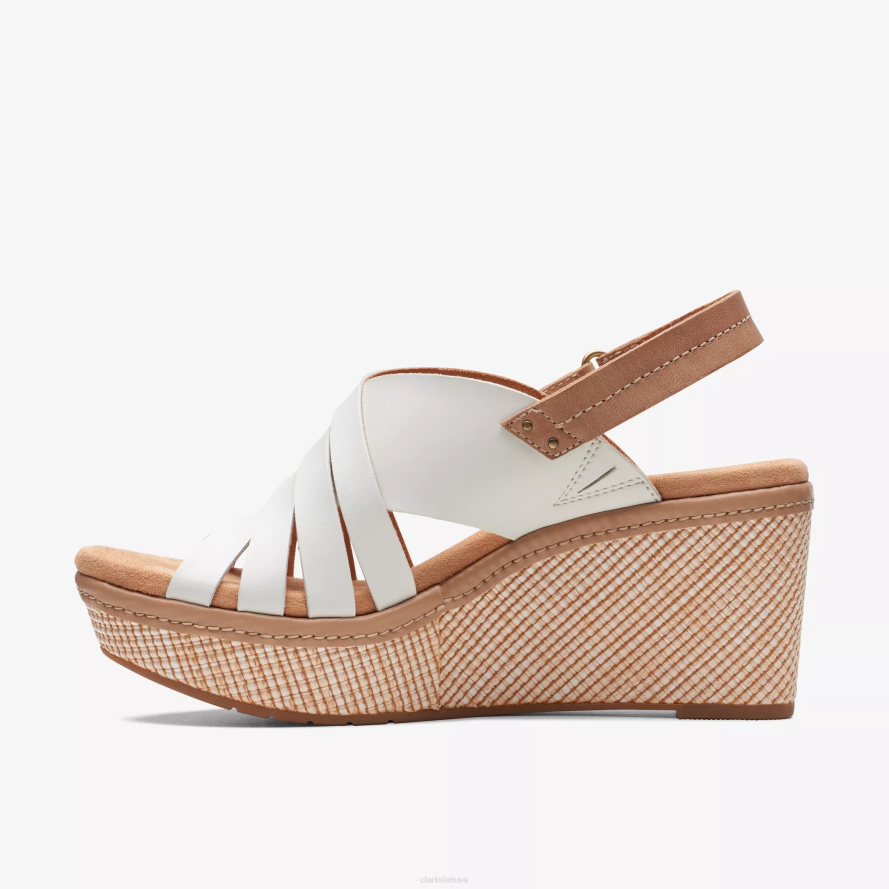 Clarks elleri malonė H2XV171 balta oda