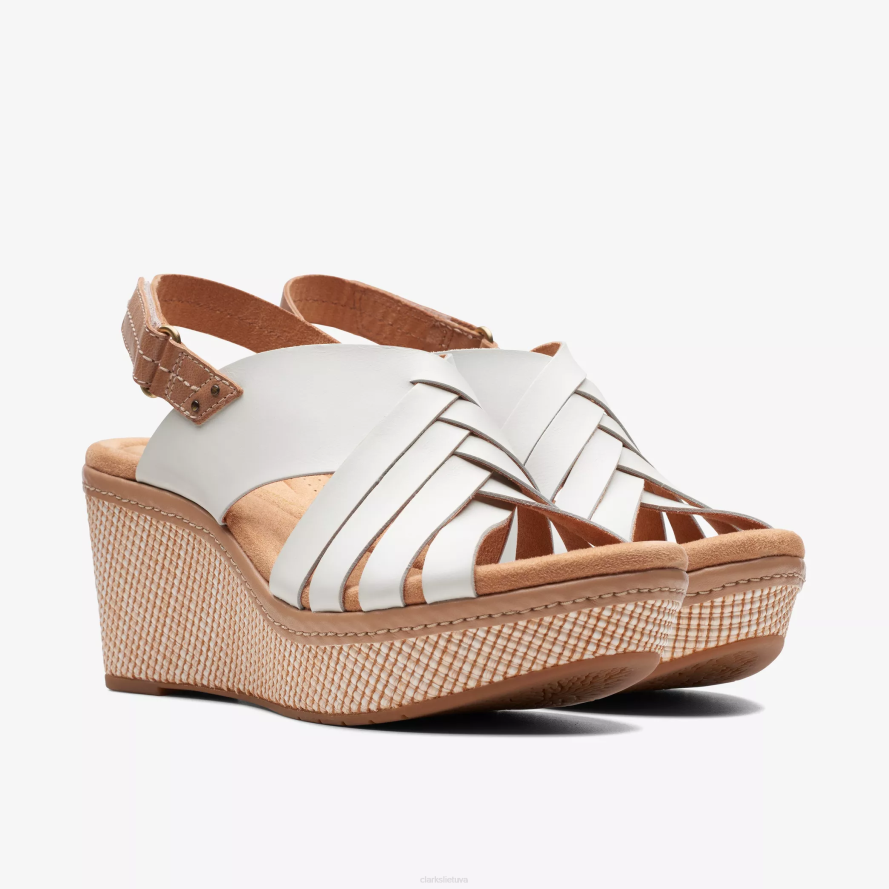 Clarks elleri malonė H2XV171 balta oda