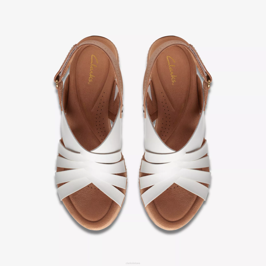 Clarks elleri malonė H2XV171 balta oda