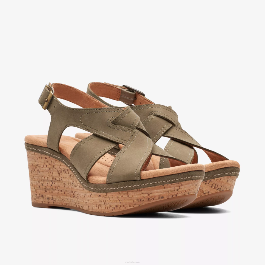 Clarks elleri rae H2XV150 alyvuogių nubukas