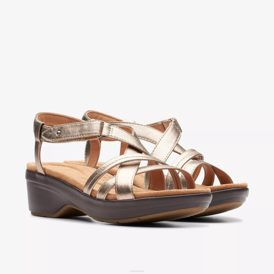 Clarks gali H2XV35 metalinė oda