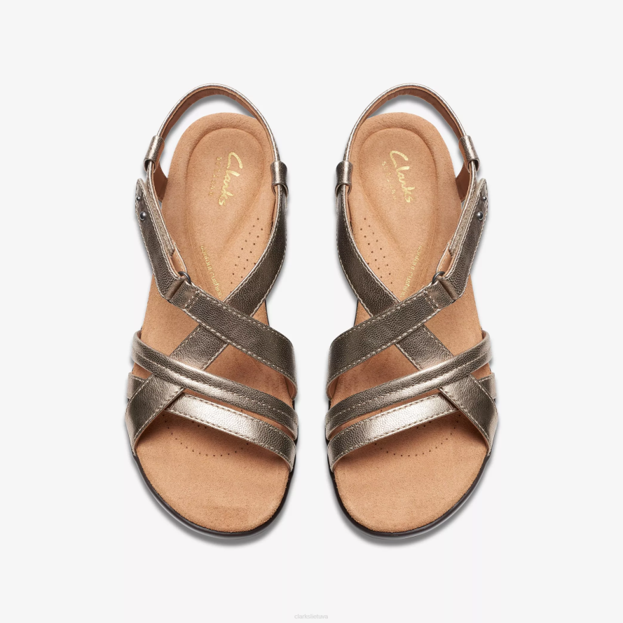 Clarks gali H2XV35 metalinė oda