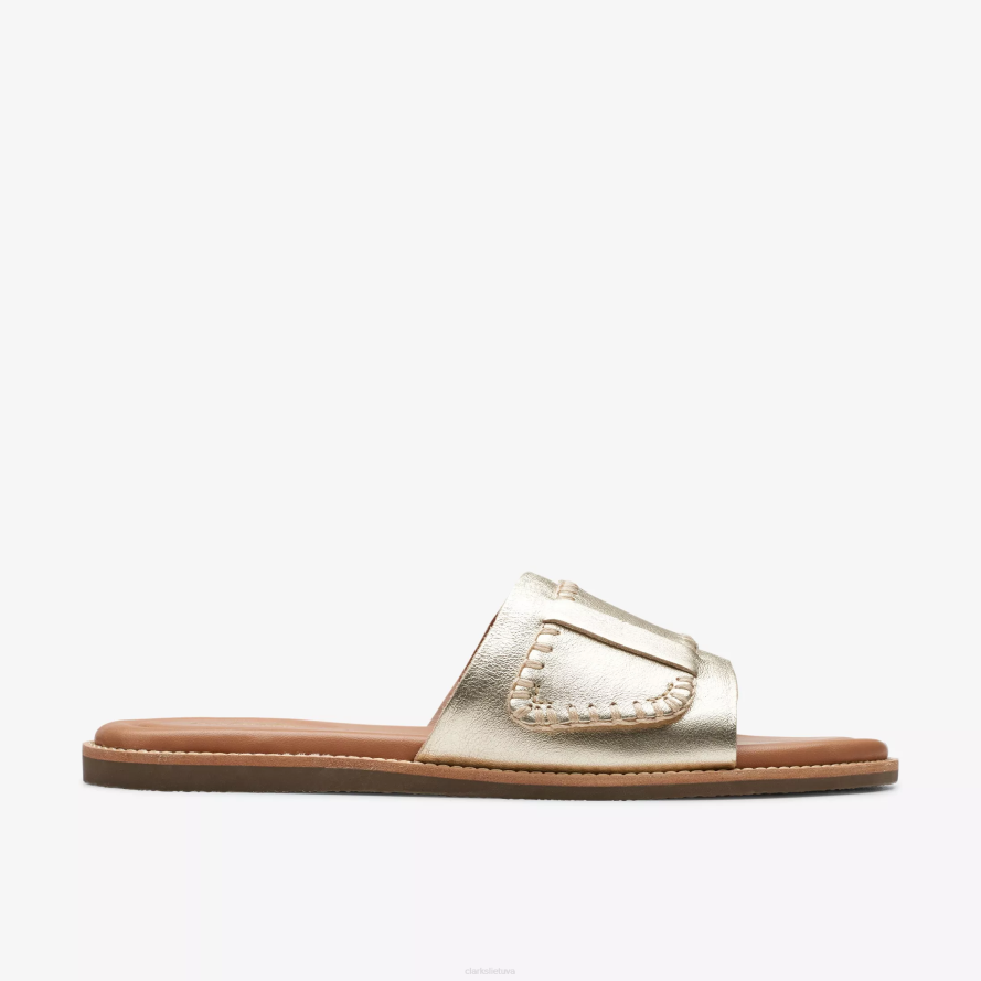 Clarks jūrinis mulas H2XV105 šampano oda