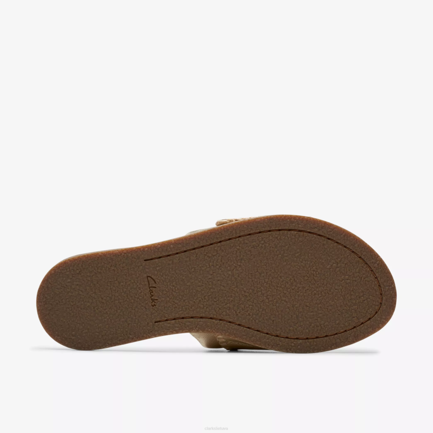 Clarks jūrinis mulas H2XV105 šampano oda