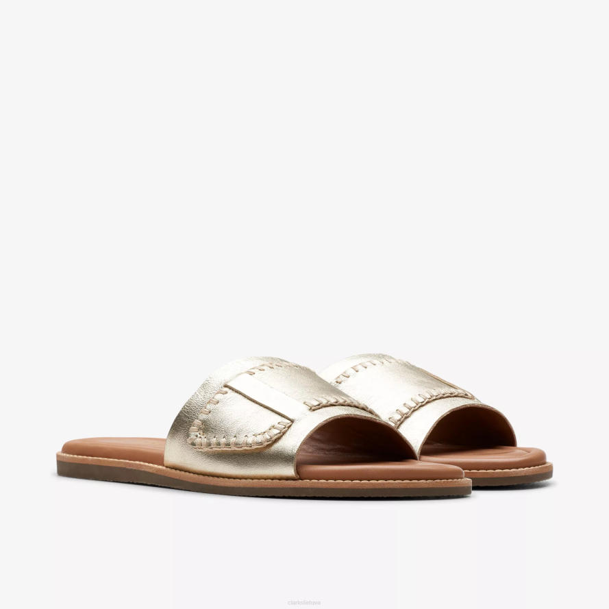 Clarks jūrinis mulas H2XV105 šampano oda