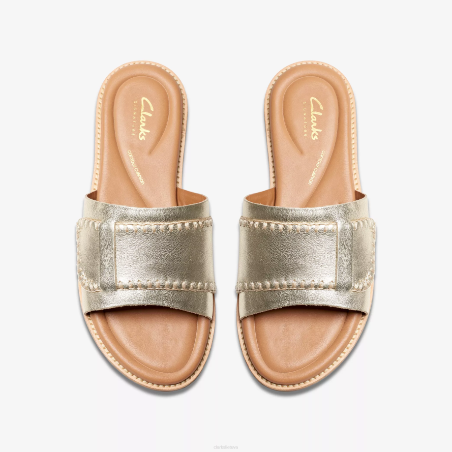 Clarks jūrinis mulas H2XV105 šampano oda