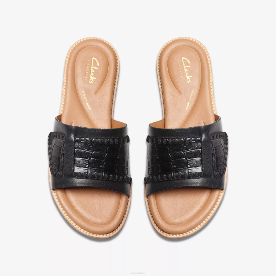 Clarks jūrinis mulas H2XV106 juodas palūkanas