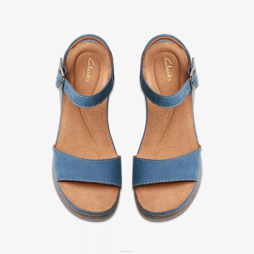 Clarks kasandos lelija H2XV12 mėlynas nubukas