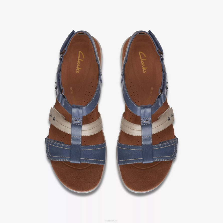 Clarks kietas žingsnis H2XV148 džinsinio audinio derinys