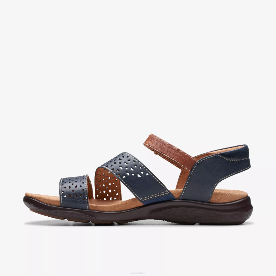 Clarks kietu būdu H2XV43 tamsiai mėlyna oda