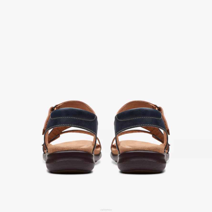 Clarks kietu būdu H2XV43 tamsiai mėlyna oda