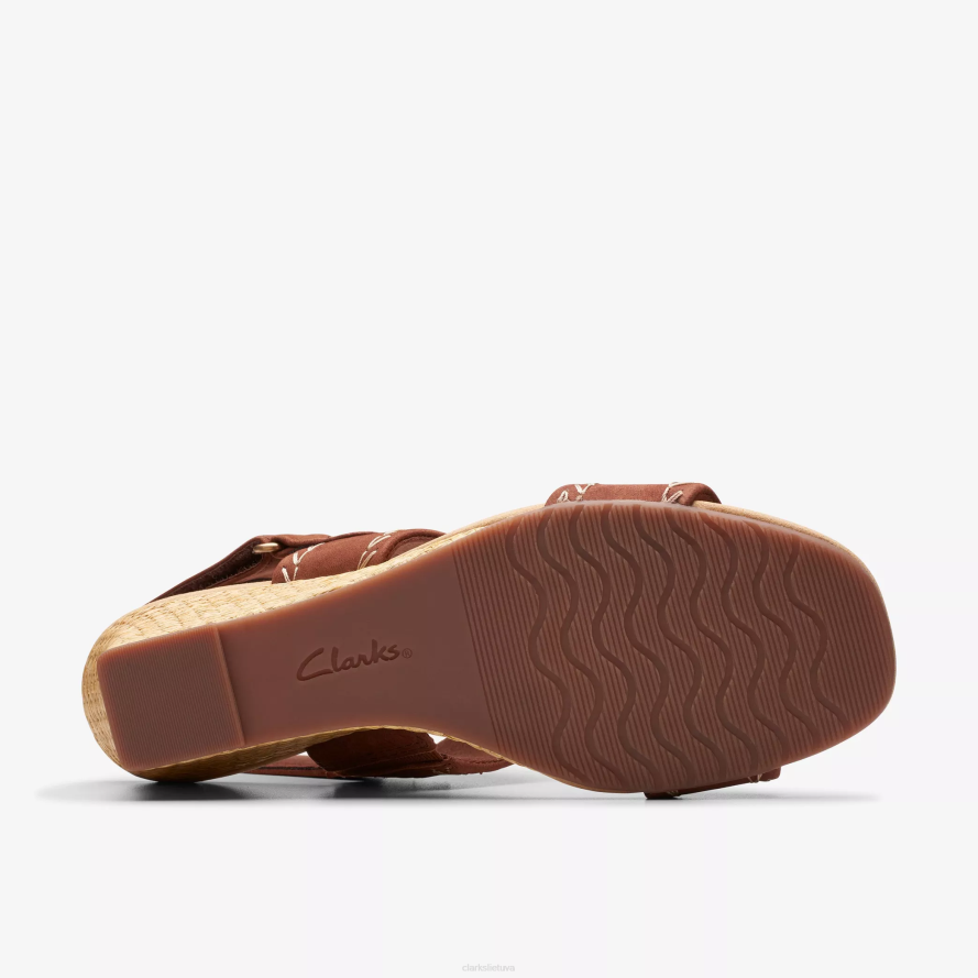 Clarks kyarra rožė H2XV40 įdegio nubukas