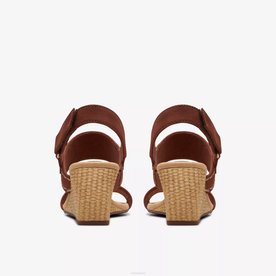 Clarks kyarra rožė H2XV40 įdegio nubukas