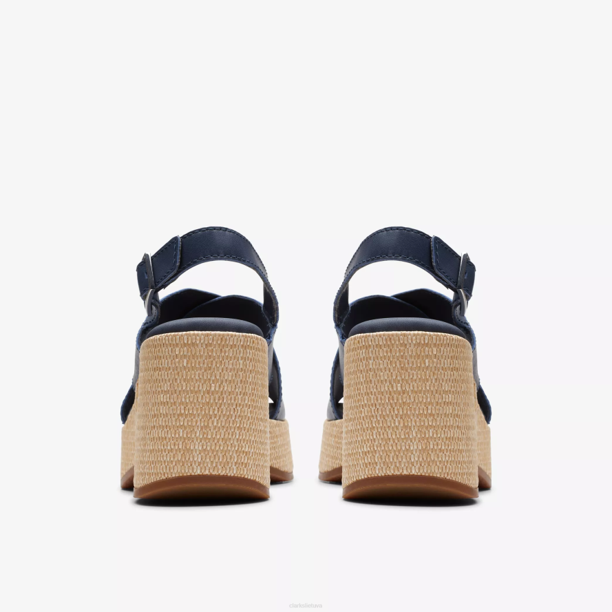 Clarks mano noras H2XV127 tamsiai mėlyna oda