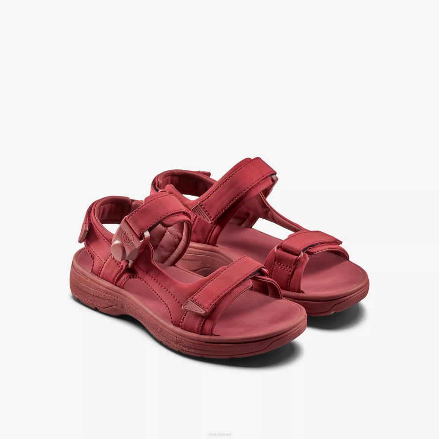 Clarks martine rose moteriškas sandalas 2 H2XV181 jaučio kraujo tekstilė