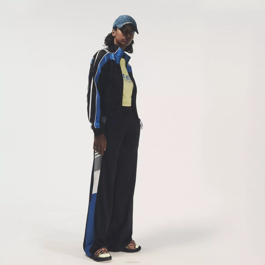 Clarks martine rose moteriškas sandalas 2 H2XV183 rožinė tekstilė