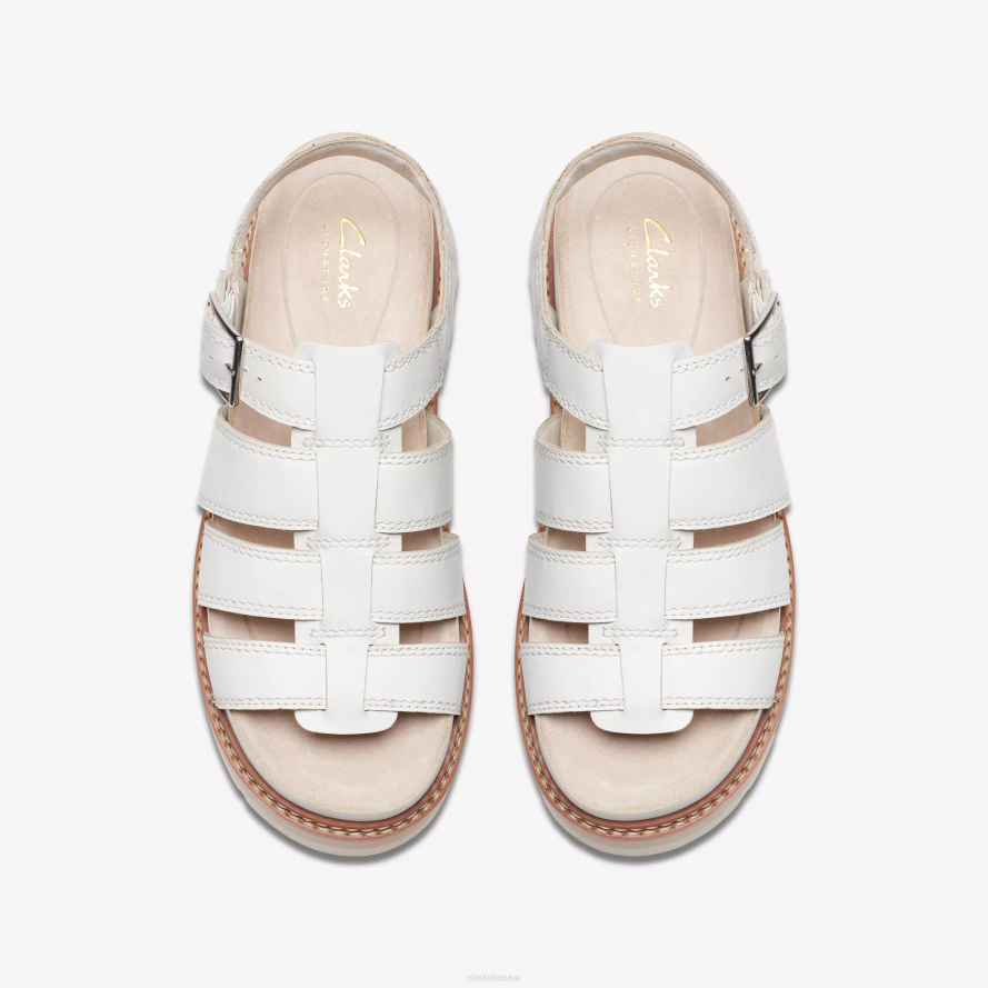 Clarks oriannos sukimas H2XV122 beveik baltos odos