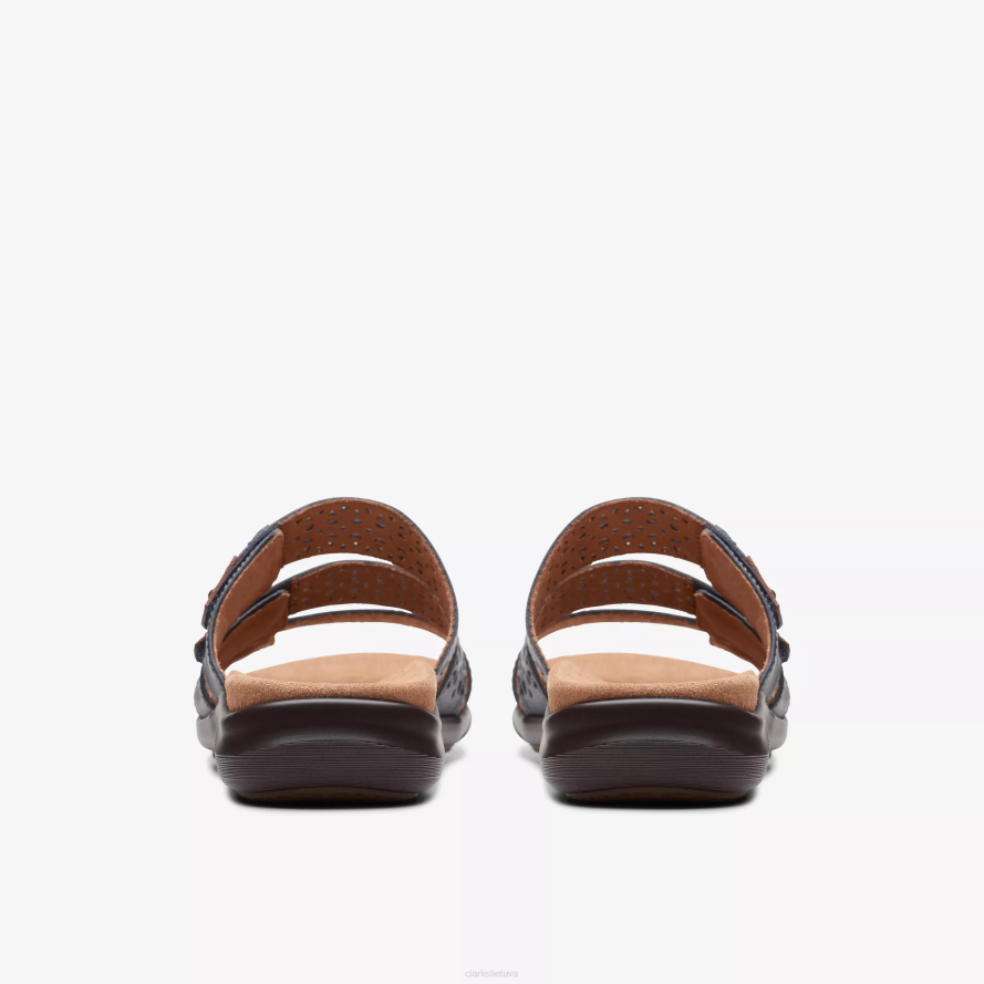 Clarks pasivaikščiojimas H2XV47 tamsiai mėlyna oda