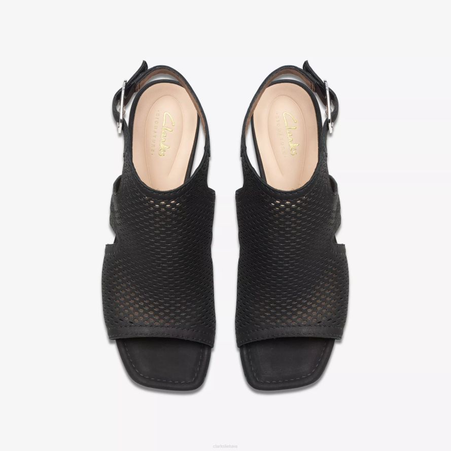 Clarks siara65 srautas H2XV111 juodas nubukas